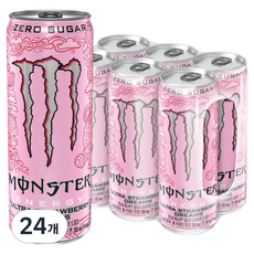 몬스터에너지 드링크 울트라 스트로베리 드림즈, 355ml, 24개