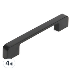 이누데코 엣지 라운드 블랙 가구손잡이 128mm, 4개