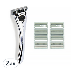 굿쉐이브플러스 프리미엄 6중날 면도기 + 리필 8p, 면도기 + 리필날 8p, 2세트