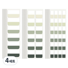 마켓피오 인덱스 스티커 120p x 3종 세트 타입4, 4세트