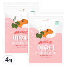 티트리트 차전자피 먹은 여우티, 4개, 20개입, 1.55g