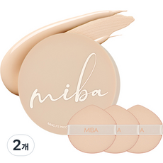 MIBA Nano-fit Proof氣墊粉餅, 2個, N21 Light Beige