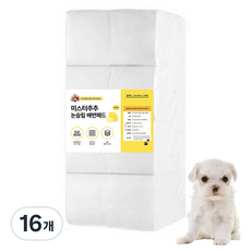 미스터추추 논슬립 강아지 배변패드 레몬향, 100개입, 16개