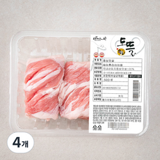 도뜰 파머스팩 한돈 등심덧살 에어프라이어용 (냉장), 500g, 4개