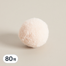 플라워트리 스티로폼 볼 만들기 DIY 폼폼이 4cm, 베이지, 80개