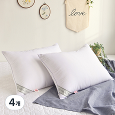 LE REVE Micro Down Fill枕芯, 白色, 4個