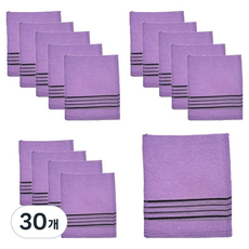 Soflen 去角質毛巾, 1入, 深紫色, 30個