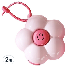 聰明大嬸 藥品收納盒 花朵圖案 粉紅色 + 玫瑰紅色, 2個