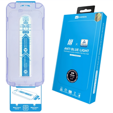 HODA 好貼 抗藍光玻璃保護貼 附無塵太空艙貼膜神器, 1套
