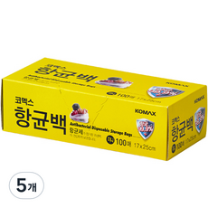 코멕스 항균 비닐백 미니 17 x 25cm, 미니(XS), 100개, 5개