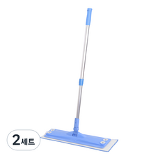 크린메이트 창문닦이 패드 + 밀대 세트 중형, 혼합색상, 2세트