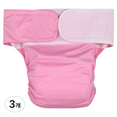 해피마인 기저귀 보호 방수커버 노인용 환자용 허리둘레 50~126cm 핑크, FREE(onesize), 1개입, 3개
