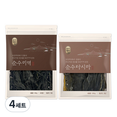 순수해작 순수 건미역 100g + 건다시마 100g, 4세트