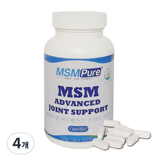 MSM 純 MSM 高級聯合支持, 4個, 120g