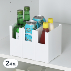 DALPAENGI LIVING 儲物間收納整理盒 窄版 S + 夾子 + 標籤貼紙, 白色, 2套