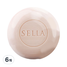 SELLA 미니 클렌징 비누, 30g, 6개
