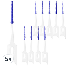 르메이스 치아 브러쉬 치간 칫솔 케이스 블루, 10개입, 5개