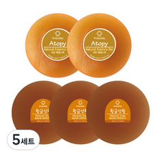 프로버블리 중성비누 상황버섯 110g x 3p + 아토 에센스바 110g x 2p 세트, 5세트