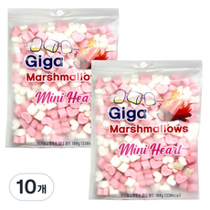 Giga 迷你愛心棉花糖, 100g, 10個