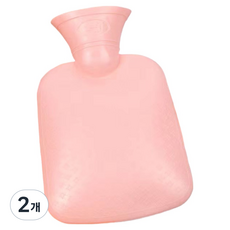 Homesprin 熱水熱敷保溫熱水袋 粉紅色 2L, 2個