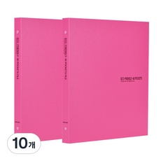 ECO Chungwoon Eco 透明文件夾 40頁 A4, 粉紅色, 10個