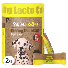힐링펫푸드 강아지 발효침향 락토케어 영양제, 장건강/유산균, 30정, 2개