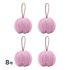 MEO 泡泡沐浴球, 粉紅色, 8個, 1入