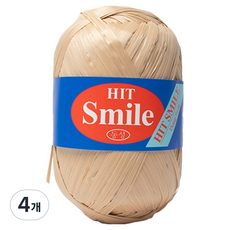 Yarna Heat Smile 聚酯纖維線 80g, 4個, 3 米色