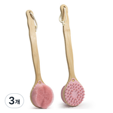 Taminayo 便利身體刷, 3個, 1入, 粉紅色