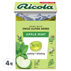 Ricola 利口樂 蘋果薄荷, 4個, 40g