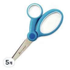 buyhearts 學習用剪刀, 藍色+白色, 5個