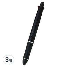 PILOT 百樂 Dr.Grip 多功能筆 4色原子筆 0.5mm + 自動鉛筆 0.5mm, 黑色, 3個