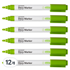 monAmi 裝飾馬克筆 460 6支, 淺綠色, 12個