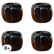 Block Mart 浴室陶瓷牙刷架, 黑色, 8個