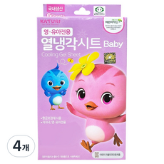 엄마까투리 열냉각시트 영유아전용, 6개입, 4개