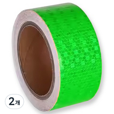 TIS 고휘도 벌집 반사테이프, 그린, 2개