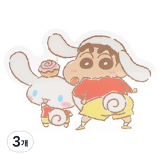 산리오 시나모롤 짱구는 못말려 아크릴 펜스탠드, 같이놀자, 3개