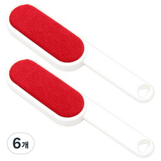 모나코올리브 양면 털먼지제거 브러쉬, 혼합색상, 6개