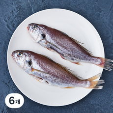 국내산 손질백조기 2미 (냉장), 350g, 6개