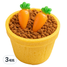 連花盆一起吃的杯子蛋糕製作 1人組, 花盆餅乾+卡仕達醬+脆餅乾(10克)+草莓醬+紅蘿蔔果凍2p, 3套