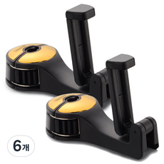 URBAN CAR 掛包兩用車用手機支架, 金色, 6個