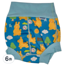 Splash About Happy Nappy 全新3D游泳尿布褲 男女通用 Rody跳跳馬 一起去郊遊, XL, 6件