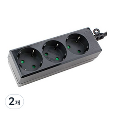 韓國 DOnGYAnG 電線型3孔延長線 DYM-G2F, 4.5m, 黑色, 2個