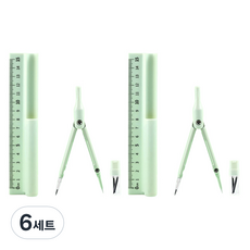Maket Gamseong 綠色圓規尺組, 6套