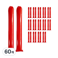 Party Show 氣球棒 加油棒氣球, 60個, 紅色