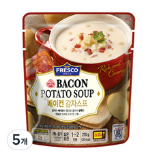 오뚜기 프레스코 상온 베이컨 감자스프, 270g, 5개
