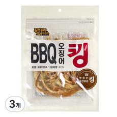 리프레쉬 왕 바베큐 오징어 킹, 220g, 3개