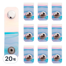 모던앳 홀로그램 케이블 정리 스트랩 홀더, 20개, 1개입