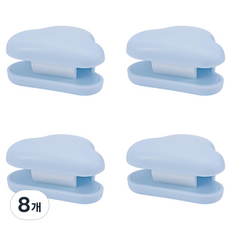 Block Mart 浴室免鑽孔牙膏架, 天空藍, 8個