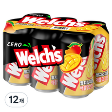 웰치스 제로 애플망고맛, 12개, 355ml